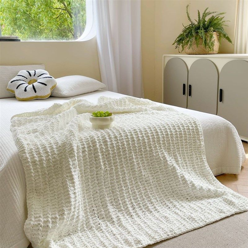 新款手工纯色麻花毯沙发盖毯办公室午睡毯子休闲空调小毛毯新款手,生活电器,水暖毯/水循环加热毯,淘宝优惠券,粉丝福利购,淘宝优惠卷
