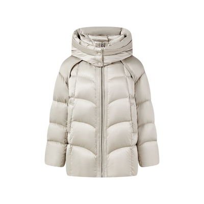 高蓬90白鹅绒羽绒服女士冬季外套