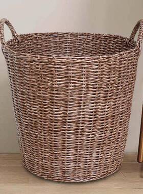 筐特大号管粗脏衣RNQ服收纳篮脏衣篓家用洗衣仿藤编子篮装放衣物
