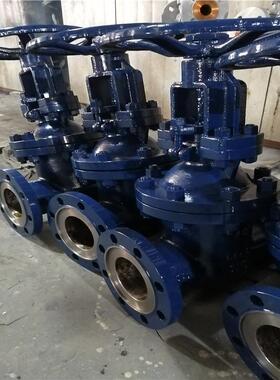 河北靖镜门铬C钼钢闸阀Z41Y-16/255464/0/64阀/100/160I高温高压W