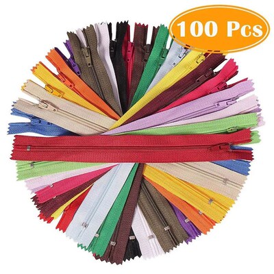 100Pcs 20/30 cm Nylon Zipper For Clothing Pocket Pants Proce