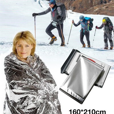 160*210CM Emergency Blanket Tear Resistant Windproof Sun Pro