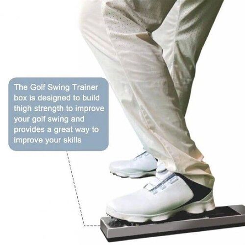 Golf Swing Trainer Box Stainless Steel Golf Pedal Men Women