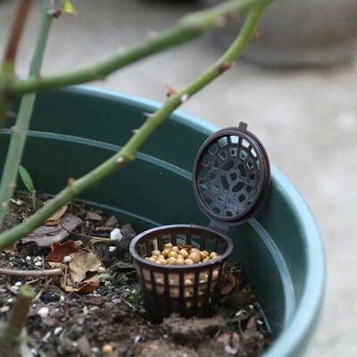 10-30PCS Large Fertilizer Basket With Lid Plant Flowerpot Fe