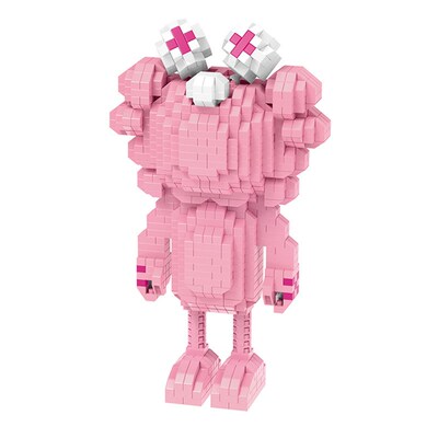 14cm High Cute Cartoon Bear Brick Assemble 1000pcs+ Model Di