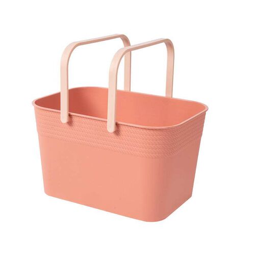 Bathroom Plastic Storage Basket, Bath Basket, Handheld Showe
