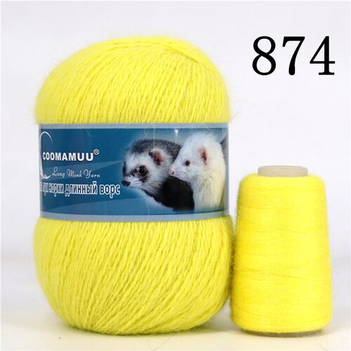 70G Best Quality Long Plush Mink Cashmere Hand Knitting Yarn
