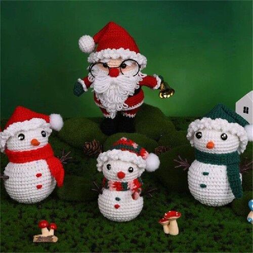 DIY Crochet Starter with Yarn, Hook, Needle, Knitting