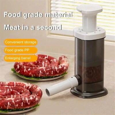 Sausage Machine with 4 Stuffing Tubes Manual Sausage Maker