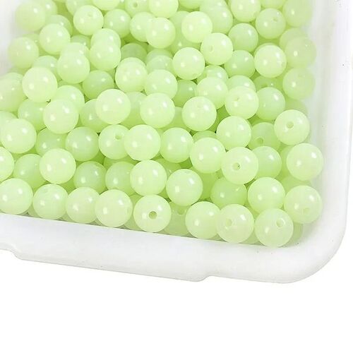 Luminous Beads Fishing Space Beans 4mm 5mm 6mm 100pcs/bag  L