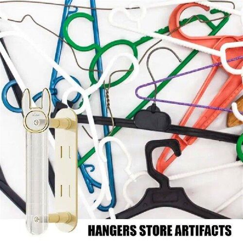 Clothes Hanger Stacker Self-Adhesive Double Layer Hanger