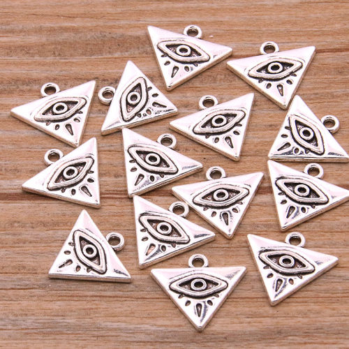 10Pcs 9 Styles Metal Zinc Alloy Mix Sizes Round Triangle Sta