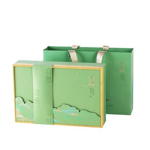 202春茶叶礼盒装 盒礼盒空盒 空盒子空礼盒明前龙井绿茶白茶叶包装