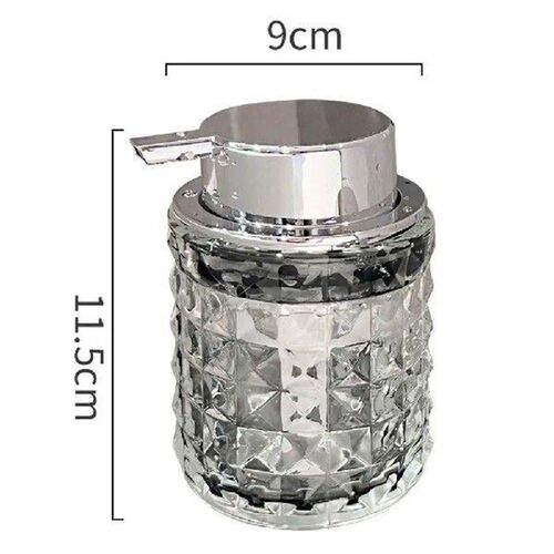 Refillable Diamond-shaped Foam Dispenser Transparent Color