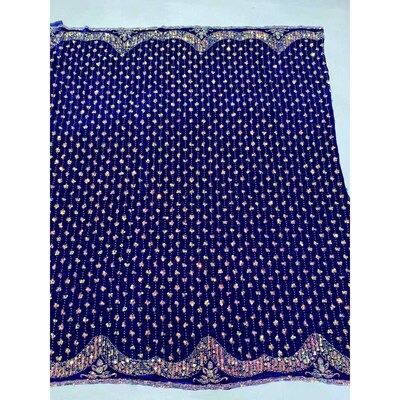 Luxury lace women African Velvet Embroidery Nigerian