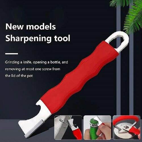 Portable Sharpener Outdoor Knife Scissor Bottle Opener
