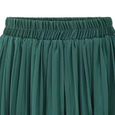 Fashion High Waist Loose Pleated Chiffon Wide-Leg Pants Spri