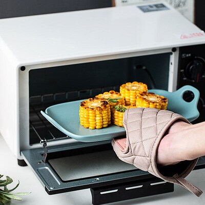 One Piece Silicone Anti-scalding Oven Gloves Mitts Kitchen S