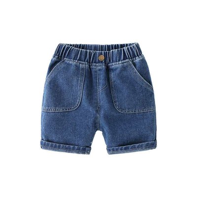 Summer Denim Boys Five-point Pants New Handsome Casual Pants