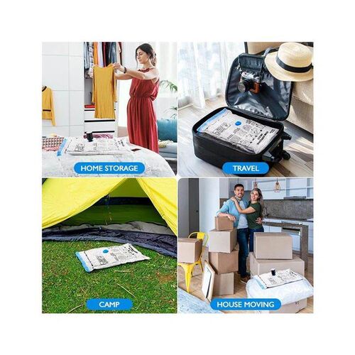 Vacuum Storage Bags 10/18Pc Space Saver Bag for Travel Cloth