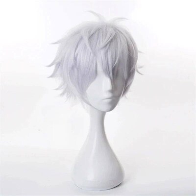 Jujutsu Kaisen Gojo Satoru Cosplay Wig Silver Short Fluffy