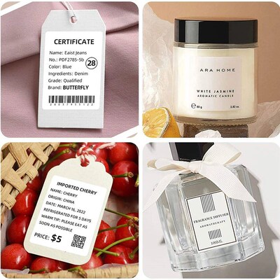 Niimbot B21 B1 Adhesive Wgite Color er Transparents Thermal