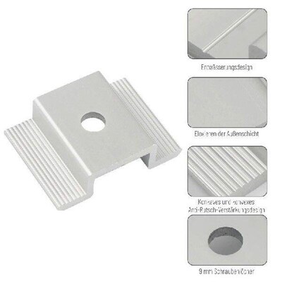 20/50 Pieces Solar Panel Clamps Bracket Wide Photovoltaic