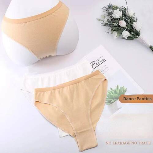 3Pcs Girls High-cut Triangle Panties Cotton Childrens Balle