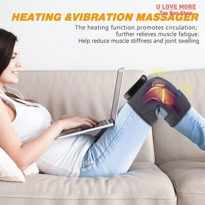 Electric Heating Knee Massage Hot Compress Therapy Support B