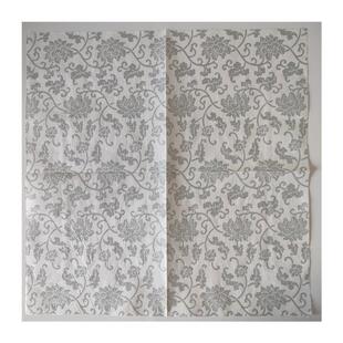 Bohemian Flower Paper Napkin Party Decoupage银灰色花朵餐巾纸