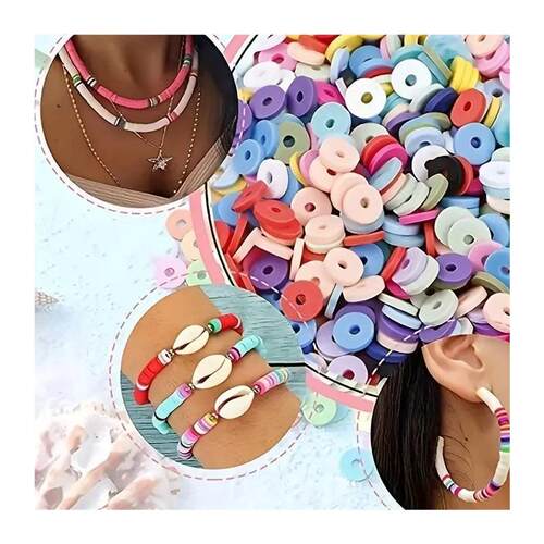 14400/4200/2400pcs Assorted Polymer Clay Beads Kit for DIY J