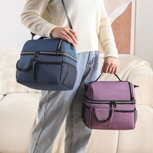 10L Portable Thermal Lunch Bag Food Box Durable Waterproof O