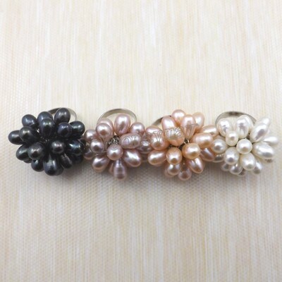 High Quality Adjustable Natural Pearl Rings Fresh Water Pear