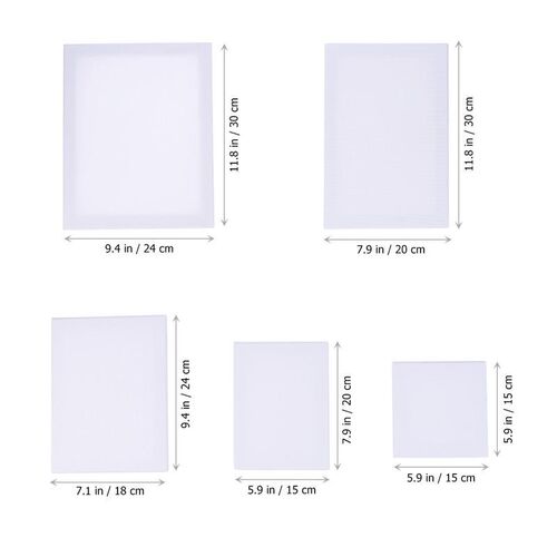 10PCS Wood Painting Frame Cotton White Stretched Canvas Fram
