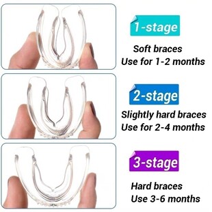 3 Stages Dental Orthodontic Teeth Silicone Braces Appliance