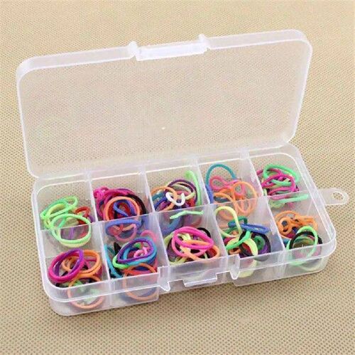 Grid Storage Boxes Removable Storage Box Button Transparent