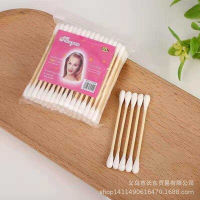200-pack of cotton swabs for ear cleaning, makeup, and daily