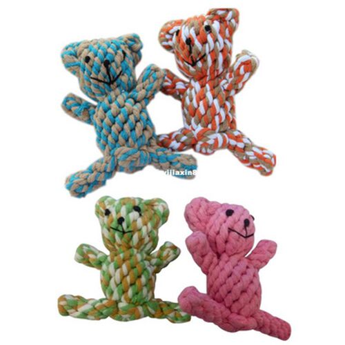 Pet Bite Rope Toys Dog Chew Animal Bear Toy Strong Resistanc