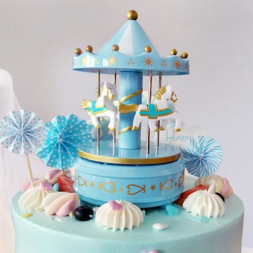 Cute Merry-Go-Round Carousels Music Box Birthday Present Orn