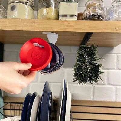 Alloy Space Saving Tumbler Lid Organizer Easy Installation
