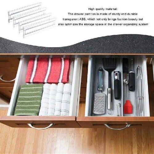 Junk Drawer Dividers 6 Pcs Drawer Organizer Divider For