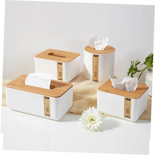 bamboo wooden tissue box japanese creative tray living ro