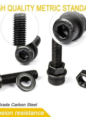 580pcs/set hex socket cap head screw set 12.9 grade carbon s