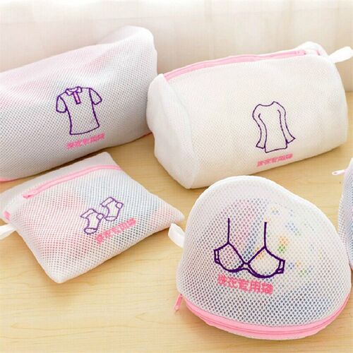Machine wash net bag Bra Thickening Double net embroidered F