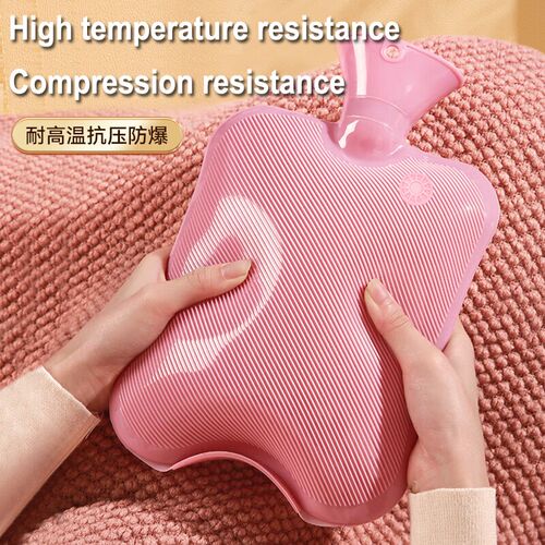 Hot Water Bottle with Solf Cover PVC 2L Hot Water Bag