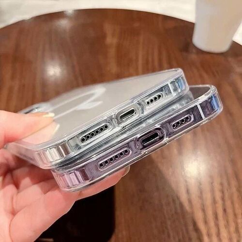 For Magesafe Magnetic Transparent Wireless Charge Case For i