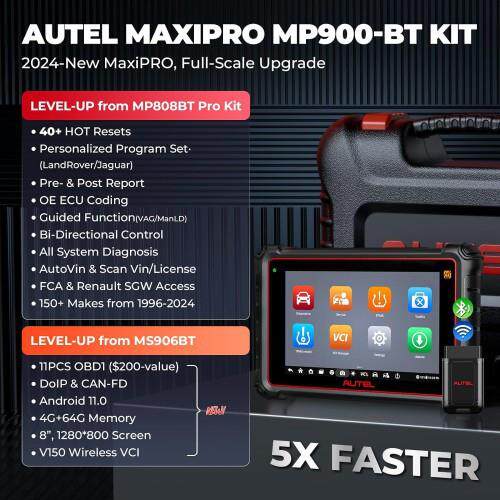 道通AUTEL MaxiPRO MP900E KIT 汽车诊断仪多语言海外版