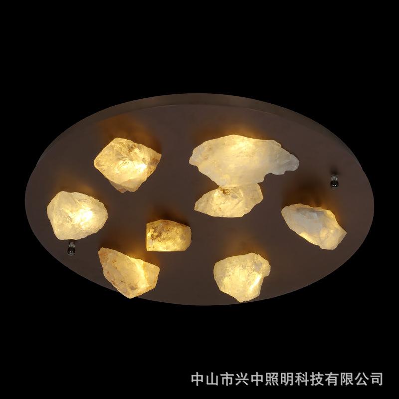 入户玄关创意个性艺术冰块吸顶灯简约玻璃餐厅吧台过道水晶灯具