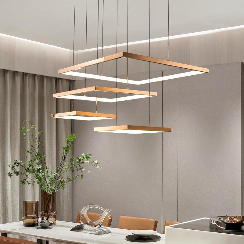 古镇全屋方形吊灯方框灯具套餐装饰组合现代简约轻奢设计师