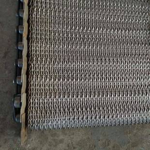 耐高温金属网带不锈钢人字形输送带密度高可加挡板刮板